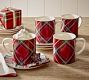 Stewart Plaid Stoneware Mugs - Set of 4