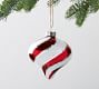Mercury Glass Candy Cane Striped Ornaments Set Of 3