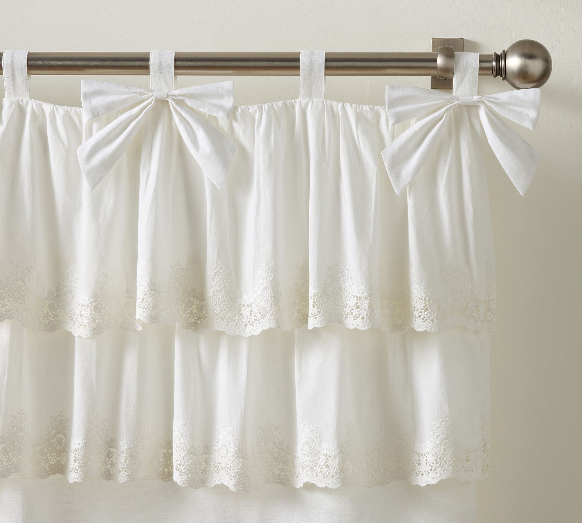 LoveShackFancy Ruffle Crochet Curtain