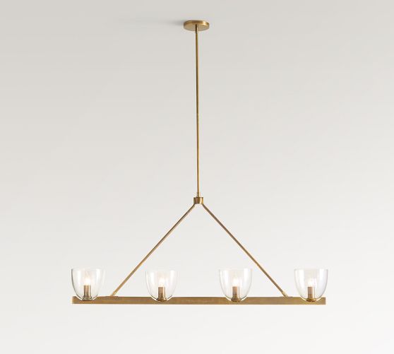 Chamberlin Metal Linear Chandelier (48") by Pottery Barn
