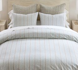 Dot Medallion Reversible Duvet Cover