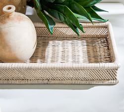 Eden Handwoven Rattan Trays