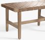 Fenton Woven Leather Bench (54.5")