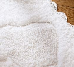 LoveShackFancy Crochet Edge Bow Bath Mat