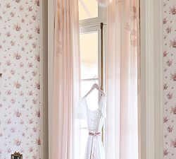 LoveShackFancy Rococo Bow Curtain - Set of 2