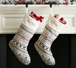 Mickey Mouse Faire Isle Stockings