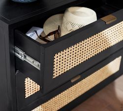 Neve Cane 6-Drawer Dresser
