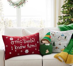 OMG Santa! I Know Him! Elf™ Pillow Cover