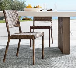Torrey Wicker Stackable Outdoor Dining Chair