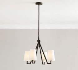 Carson Forged-Iron 4-Arm Chandelier (25")