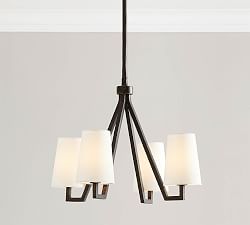 Carson Forged-Iron 4-Arm Chandelier (25")