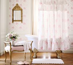 LoveShackFancy Upholstered Vanity Stool