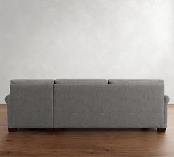 York Roll Arm Chaise Sectional (86"&ndash;116")