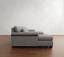 York Roll Arm Deep Seat Double Chaise Sectional (109"&ndash;129")