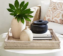 Eden Handwoven Rattan Trays