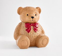Open Box: Teddy Bear Cookie Jar - Brown