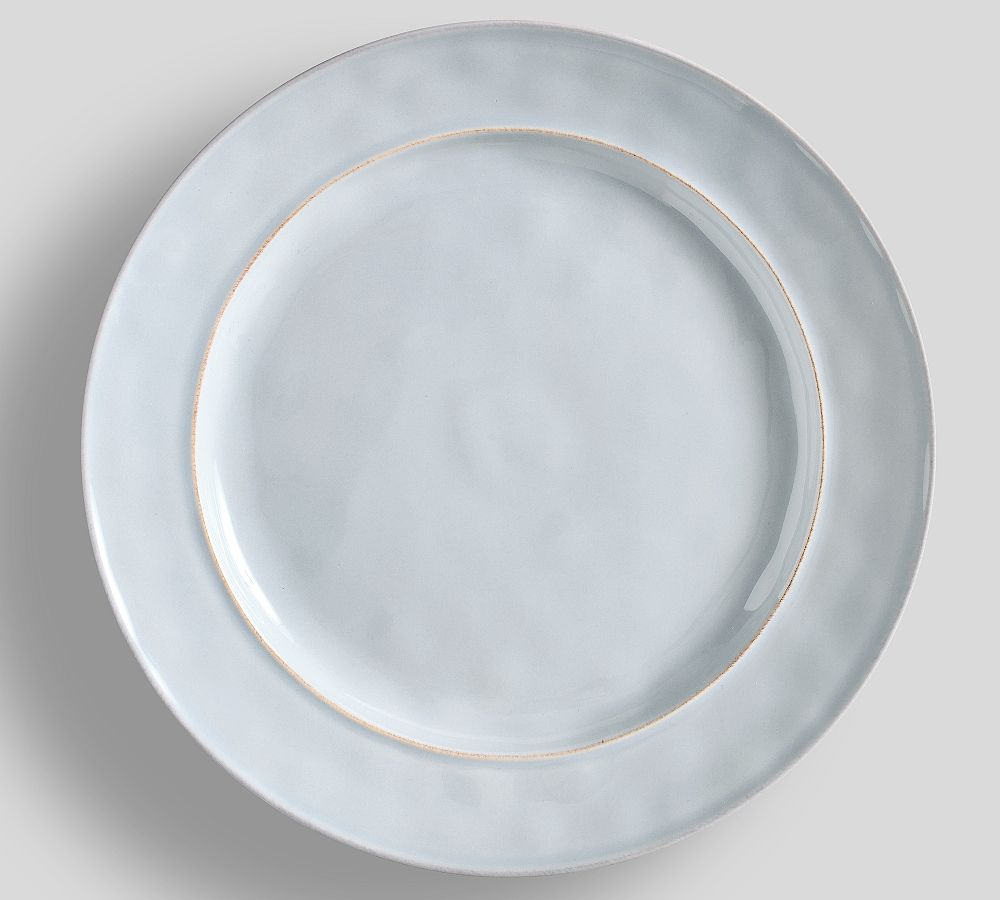 Cambria Handcrafted Stoneware Dinner Plates - Set of 4 - 10 3/4", Set of 4 - Chambray