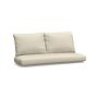 Cushion Only: Riviera Outdoor Sofa, High Performance Canvas; Natural