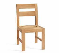 Open Box: Malibu FSC® Teak Outdoor Dining Side Chair Frame - Natural