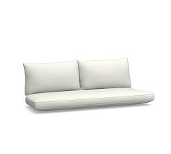 Lakewood Outdoor Sofa Cushion Cover; High Performance Canvas, White
