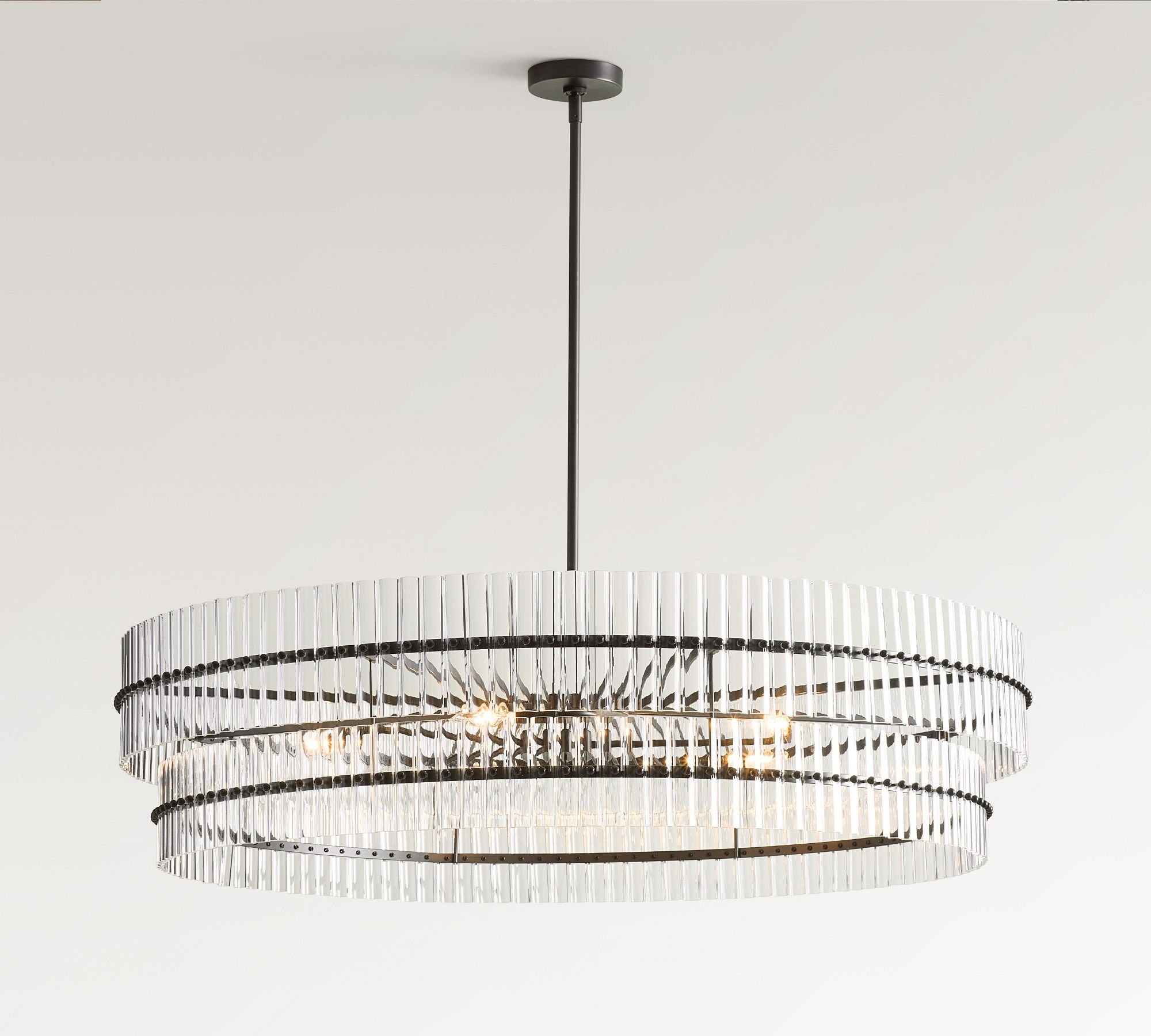 Mallory Crystal Round Chandelier (30"-48") - thumbnail 3