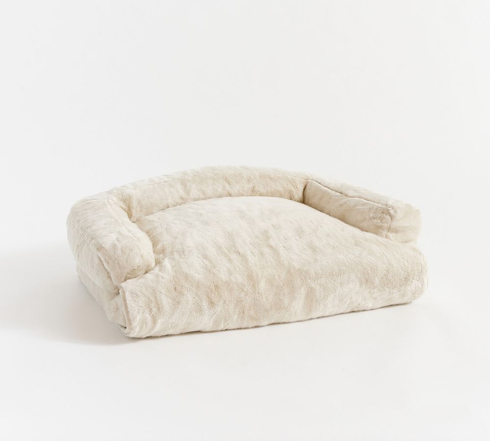 Sherpa Faux Fur 3-in-1 Pet Bed - Medium - White