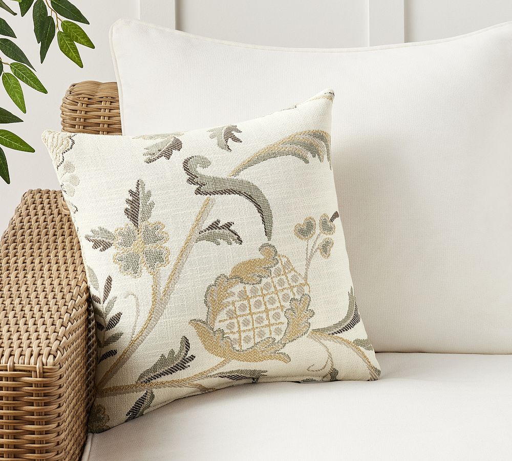 Performance Camila Outdoor Pillow - Bisque, 18" x 18"