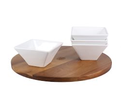 BIA Square Porcelain Bowls - Set of 4