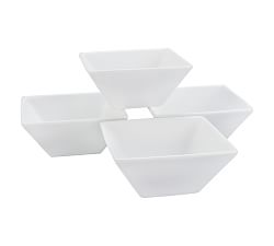 BIA Square Porcelain Bowls - Set of 4