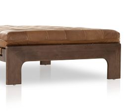 Callum Leather Ottoman