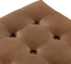 Callum Leather Ottoman
