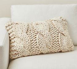 Colossal Handknit Lumbar Pillow