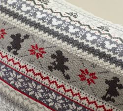 Disney Mickey Mouse Fair Isle Lumbar Pillow Cover