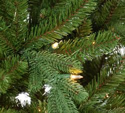 Lit Faux Natural Cut Narrow Dover Pine Tree