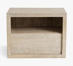 Open Box: Cayman Nightstand without Glass Top (27") - Biscotti