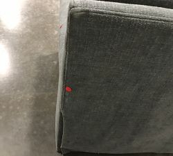 Open Box: Tyler Roll Arm Upholstered Tall Recliner without Nailheads (42") - Performance Casual Chenille Charcoal, Espresso