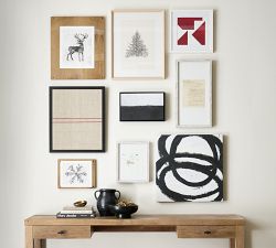 Red Geometric Framed Print