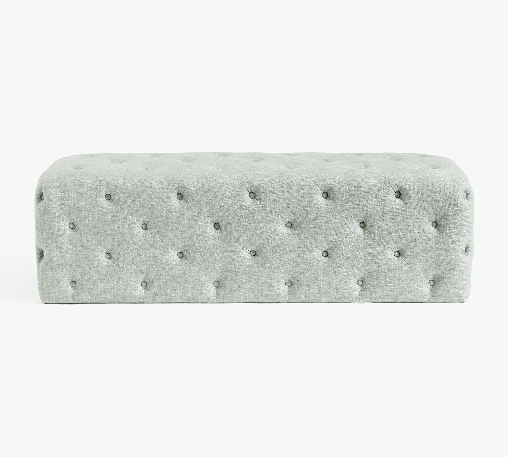 Tufted Upholstered Bench by Pottery Barn