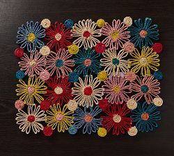 Fleur Rectangle Handwoven Placemat, Set of 4