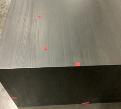 Open Box: Folsom Large Square Coffee Table (40") - Charcoal