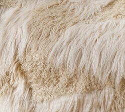 Mongolian Patchwork Faux Fur Throw