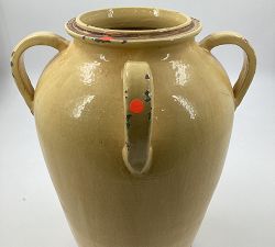 Open Box: Altman Handcrafted Ceramic Vase, Large (16"H) - Yellow