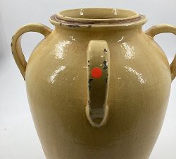Open Box: Altman Handcrafted Ceramic Vase, Large (16"H) - Yellow