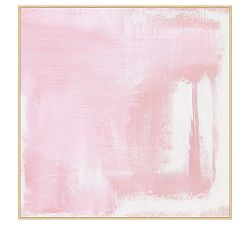 Open Box: Pink Cotton Framed Canvas, Large (43" Sq)