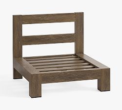 Open Box: Rockport Outdoor Sectional Armless Chair Frame - Faux Wood Gray