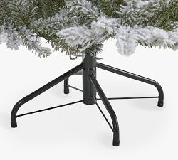 Pre-Lit Flocked West Virginia Spruce Faux Christmas Tree