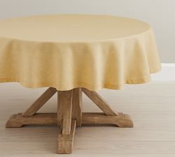Belgian Linen Round Tablecloth