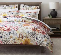 Laurel Reversible Percale Duvet Cover