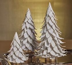 Artisan-Crafted Gilded Decorative Leaf Tree