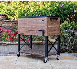 Cooler with Bottle Opener and Removable Stand